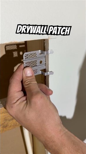 Drywall patch with Prest on Drywall Fasteners.