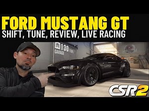 CSR2 Mustang GT Elute Tuner Shift Tune Review, Live Racing setup