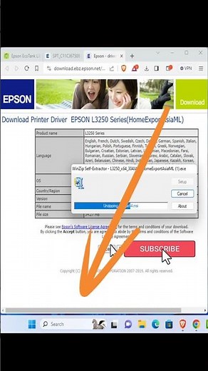 #shorts Epson L3250 Driver download and installation #tech #technology