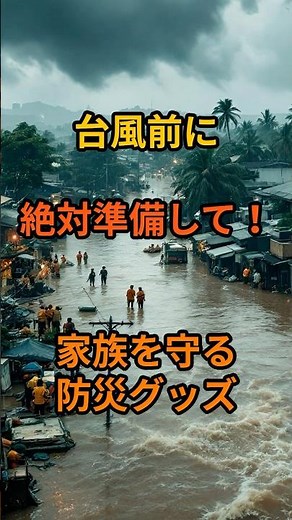 台風前に絶対準備して！家族を守る防災グッズ #shorts #台風 #防災 ＃災害