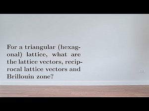 EX: (Almost) everything about the hexagonal lattice...