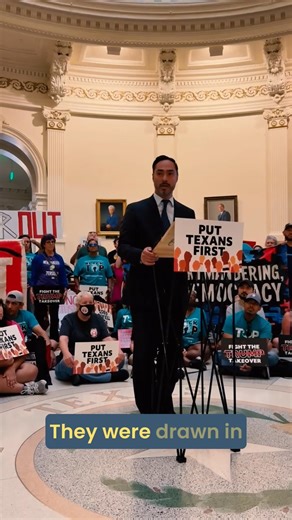 Unconstitutional redistricting hurts every Texan. If Trump and Greg Abbott think we’re backing down from protecting voting rights, they have another thing coming. Texans are fighting for their voices to be heard and for our democracy. | Congressman Joaquin Castro