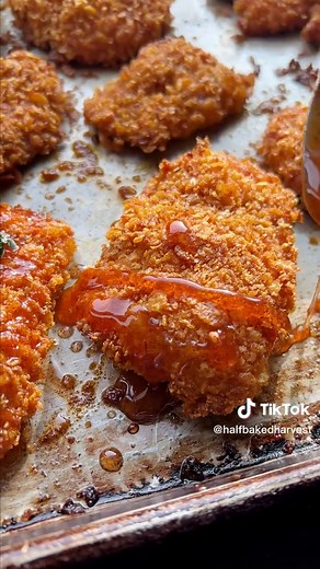 The Best Baked Crunchy Hot Honey Chicken Recipe