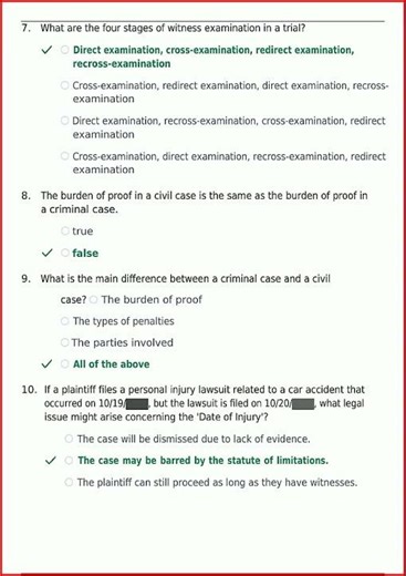 Us Court System Actual Exam 200 Questions With Verified Accu video