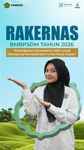 BMBPSDM Kemenag RI on Instagram: "Salam #SahabatReligi Agama hari ini bukan cuma soal ibadah. Ia hadir di kualitas hidup, layanan publik, ruang digital, dan cara kita hidup bareng. Lewat data, penguatan SDM, moderasi beragama, hingga ekoteologi, BMBPSDM bertekad untuk terus memberi yang terbaik untuk umat masa depan ✨ Selengkapnya di video ini ya 👉🏼 #BMBPSDM #KemenagRI #ModerasiBeragama #KitaSemuaSama ExellenceIsOurTradition"