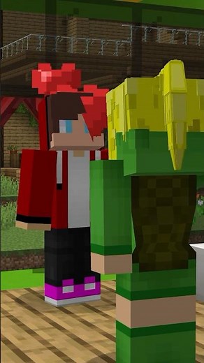 JJ + MIKEY = LOVE? Mikey became a girl? #jjandmikey #maizen #mikey #minecraft #aphmau #jj