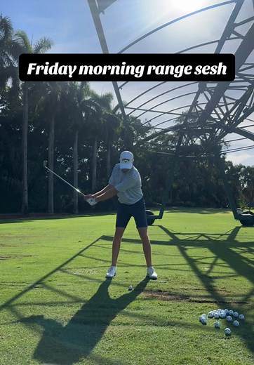 Some long-iron practice this morning #golf #golfswing | golf