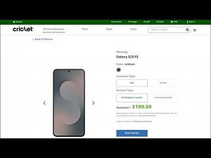 Samsung Galaxy S25 FE on Cricket Wireless | Specs & Pricing