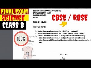 Class-8 science / Annual Exam Question Paper || Cbse Sample Paper 2025 || Session Ending Exam of KVS