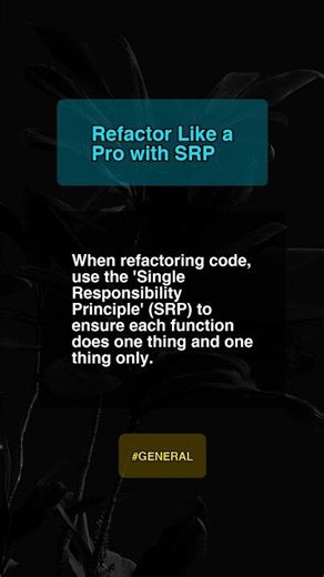 Refactor Like A Pro With Srp