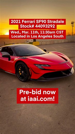 SF90 auction date reveal!