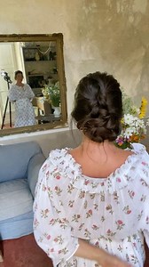 Jamie Beck | A romantic and timeless loosely pinned french braid using 2 @kristin_ess french hairpins! 🥀 👇🏻 Let me know if you have questions or what... | Instagram