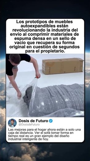 DESEMPAQUE DE SOFÁ AL VACÍO