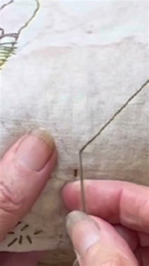 How to Do a Running Stitch | Slow Stitch Basics #Shorts #slowstitch #runningstitch