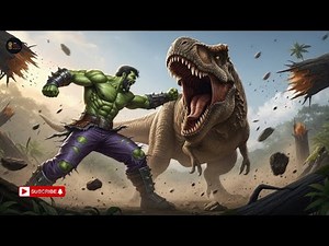 Hulk vs T-Rex | Epic Jungle Fight Scene (Full Battle Clip 2025)