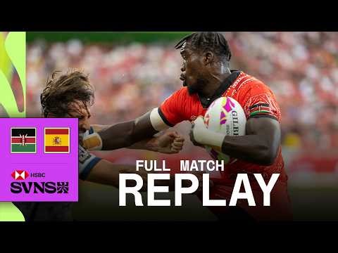 HUGE semi-final upset 😲 | Kenya v Spain | HSBC SVNS Singapore 2025 | Full Match Replay