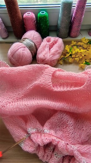 I'm knitting a sweater using Alize Angora Gold Simli