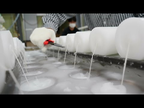 Inside a Candle Mass Production Site | The Process of Making Candles by Skilled Craftsmen (4K)