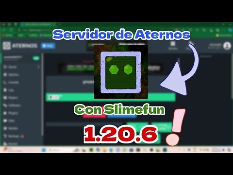 Tutorial Server de Aternos con Slimefun 1.20.6