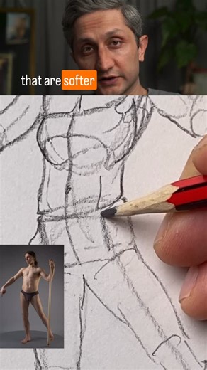 Fundamentalist Artschool on Instagram: "Figure Hard Form VS Soft! Watch the reel and learn how to think more about form and structure in figure drawing. Follow for daily art fundamental reels. #artfundamentals #artclass #drawingpractice #artschool #draweveryday #arteducation #howtodraw #artistproblems #figuredrawing #gesturedrawing #onlineartclass"