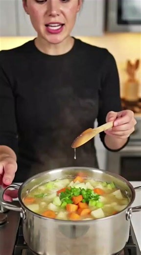 I Made the EASIEST Homemade Soup Ever 🍲 Quick, Cozy & So Comforting! #recipe #cooking #easyrecipes