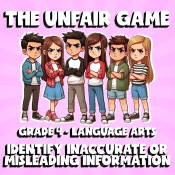 Identify Inaccurate or Misleading Information THE UNFAIR GAME - Grade 4 ELA