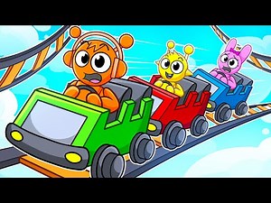 SPRUNKI FAMILY rides ROLLER COASTER in Roblox!