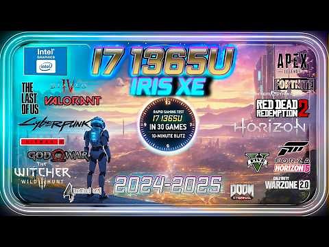 Intel Iris XE in 30 GAMES | i7-1365U in 2024 | Laptop Benchmarks