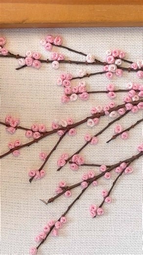 🌸Very Easy 5 Minutes Cherry Blossom Embroidery Tutorial🌸 | French knots| Hand Embroidery Tutorial