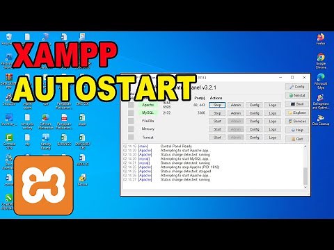 How to Make Apache and MySQL on XAMPP Run Automatically (AutoStart) When the Computer is Turned On