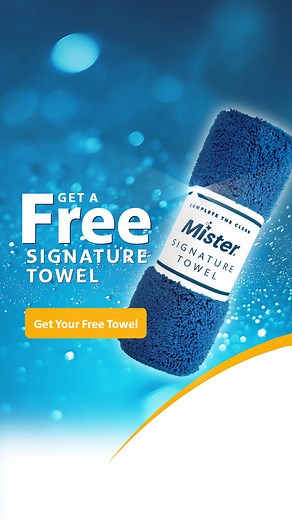 5.4K views | Complete your clean with high-powered vacuums and Signature Towel, tailored for car washing. Stop by for a FREE towel today! | Mister Car Wash | Facebook