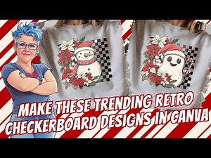 How to Make Trendy Retro Checkerboard Designs in Canva