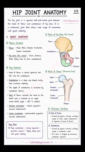 🦴 Hip Joint Anatomy Made Simple! | ‪@LokeshPhysiocare‬
