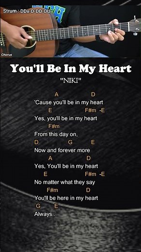 You'll Be in My Heart - NIKI (Phil Collins) | Guitar Chords #chordgitar #guitarlessons
