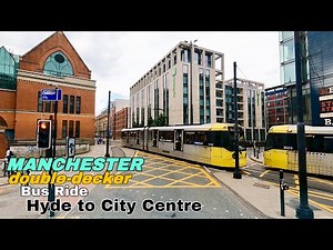 Manchester double-decker bus ride , Route 202 Hyde to City Centre