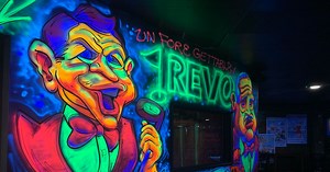 Glow in the dark crazy golf course with neon cocktail bar opens
