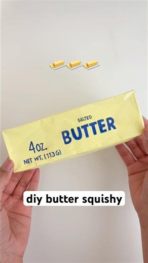 🧈 DIY Viral Butter Squishy #diy #squishy #fidget
