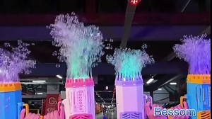 69-Hole Bazooka Bubble Gun Machine with Flash Lights|Rocket Boom Blower|Giant Blaster Maker,Toddler Outdoor Toys for Kids Ages 4-8,Gifts 3 5 6 7 Year Old Boys and Girls,Adults (Blue)