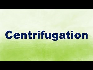 Centrifugation Definition