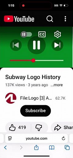 Subway logo history
