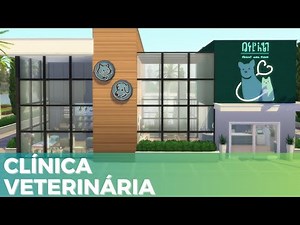 MODERN VETERINARY CLINIC WITH HOUSE AND PET SHOP + HOUSE (NoCC) | THE SIMS 4