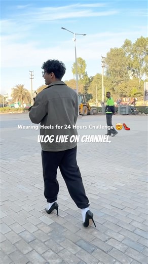 Wearing Heels for 24 Hours Challenge 🤯 #funny #comedy #youtubechallenge #youtubeshorts