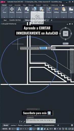 Aprende a CORTAR INMEDIATAMENTE varios dibujos en AutoCAD con el comando EXTRIM
