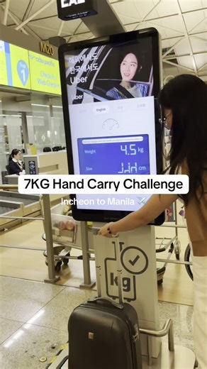 7KG Hand Carry Luggage Challenge in Seoul 😄