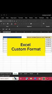 9.8K views · 108 reactions | Excel Custom Formatting✅ Music by: Bensound License code: VNKXMCSZ7OHLBGNN #excellentchoiceexceltipsandtricks #exceltipsandtricks #excelhacks #AdvanceExcel #exceltricks #msexcel #exceltraining #excel365 #exceltips #excel101 | EXCELlent Choice - Excel Tips and Tricks | Facebook