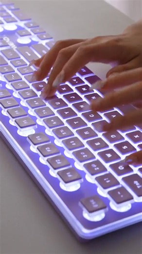 Tap into focus with every click—this backlit keyboard brings vibes and precision. 🔥💻 #Temu #TemuFinds #DeskSetup | Shoptemu