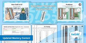 PlanIt Maths Year 4 Number and Place Value Lesson Pack 19: Negative Numbers - Temperature