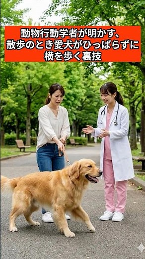 目から鱗！1分で横を歩く裏技。動物行動学者が教える引かないしつけ｜犬 散歩 引っ張り癖 獣医