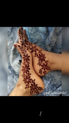 Simple & Beautiful Foot Mehndi Design ❤️ #mehndi #legmehndi #shorts #youtube #mehndidesign #henna
