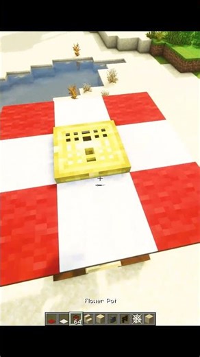 Minecraft 2 Beach Build Hacks and Ideas #minecraft #squidgamchallenge